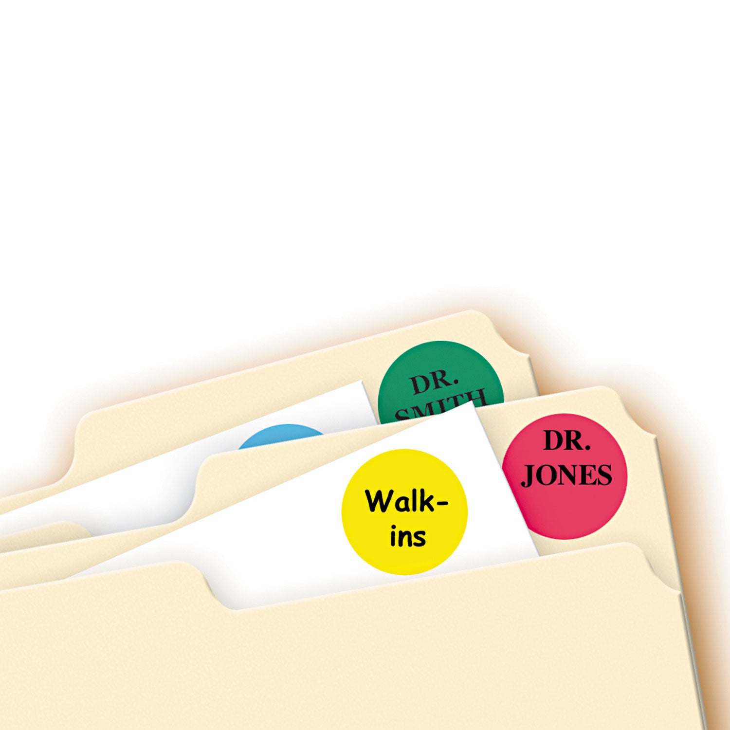 Printable Self-Adhesive Removable Color-Coding Labels, 0.75" dia, Assorted Colors, 24/Sheet, 42 Sheets/Pack, (5472) -