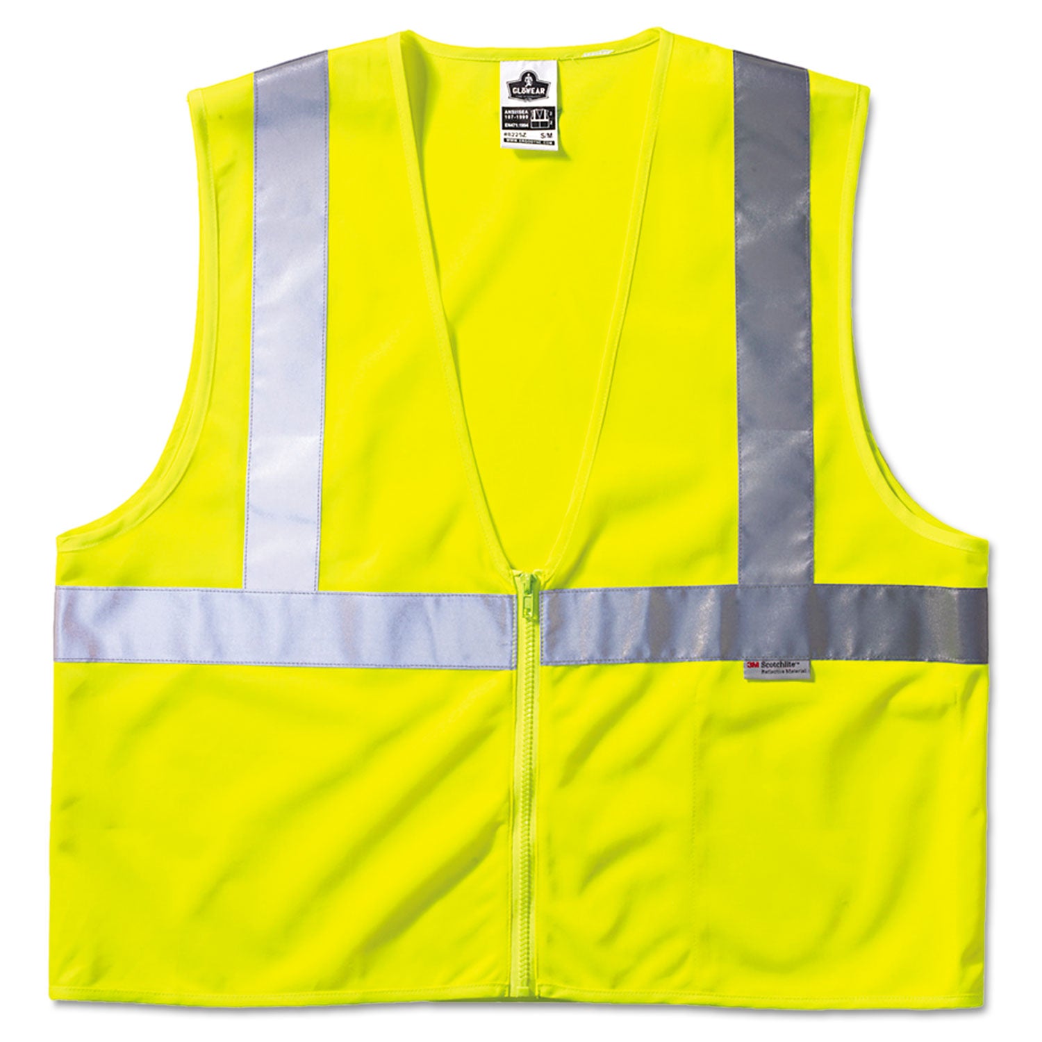 glowear-class-2-standard-vest-mesh-zip-large-to-x-large-lime_ego21125 - 1
