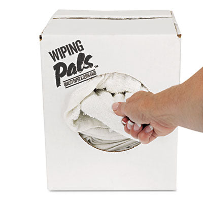 Counter Cloth/Bar Mop, 15.5 x 17, White, Cotton, 60/Carton -