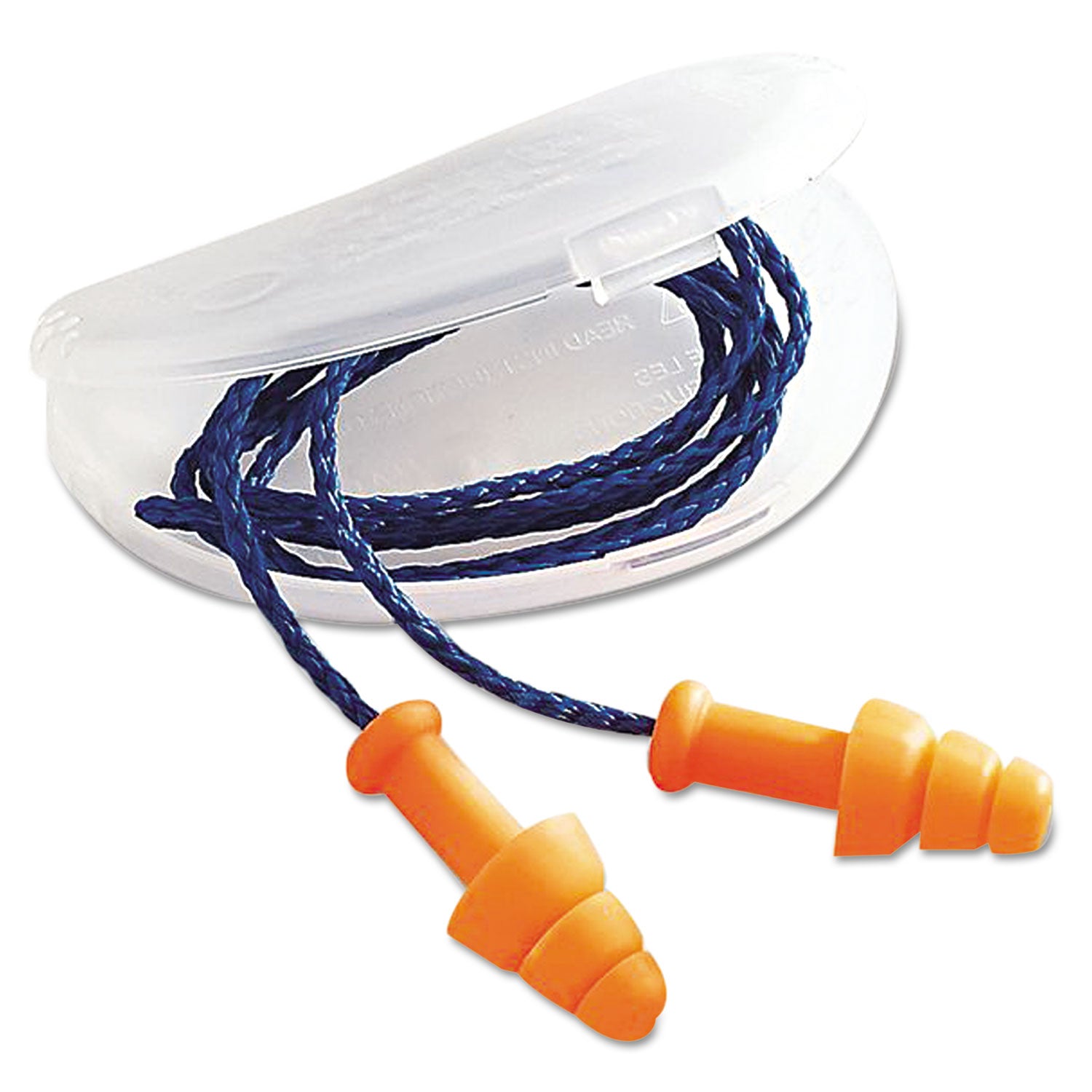SmartFit Multiple-Use Earplugs, Corded, 25NRR, Orange, 100 Pairs -