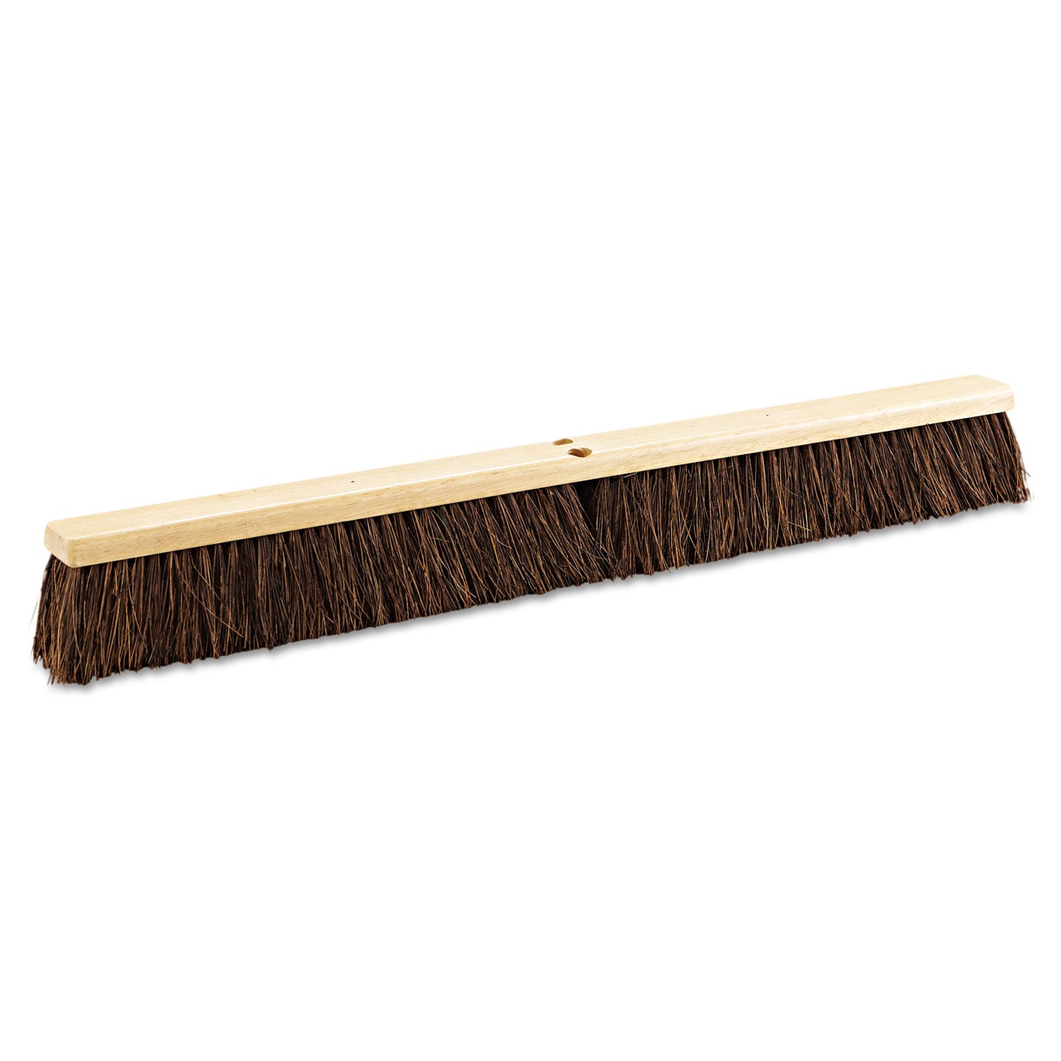 Floor Brush Head, 3.25" Brown Palmyra Fiber Bristles, 36" Brush -