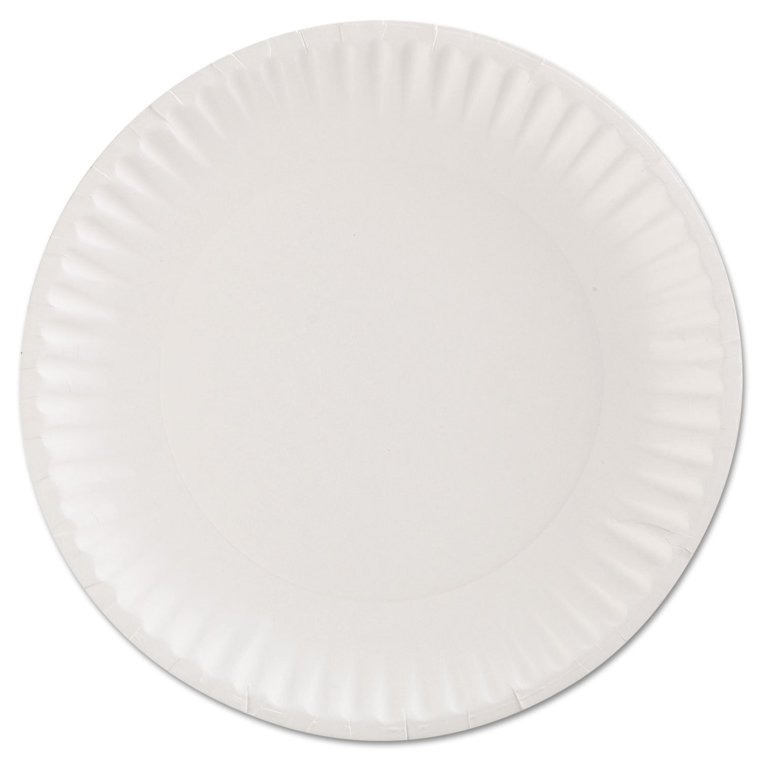 Gold Label Coated Paper Plates, 9" dia, White, 100/Pack, 10 Packs/Carton -