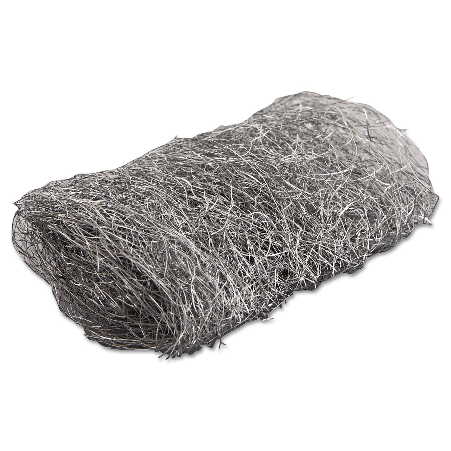 Industrial-Quality Steel Wool Hand Pads, #4 Extra Coarse, Steel Gray, 16 Pads/Sleeve, 12 Sleeves/Carton -