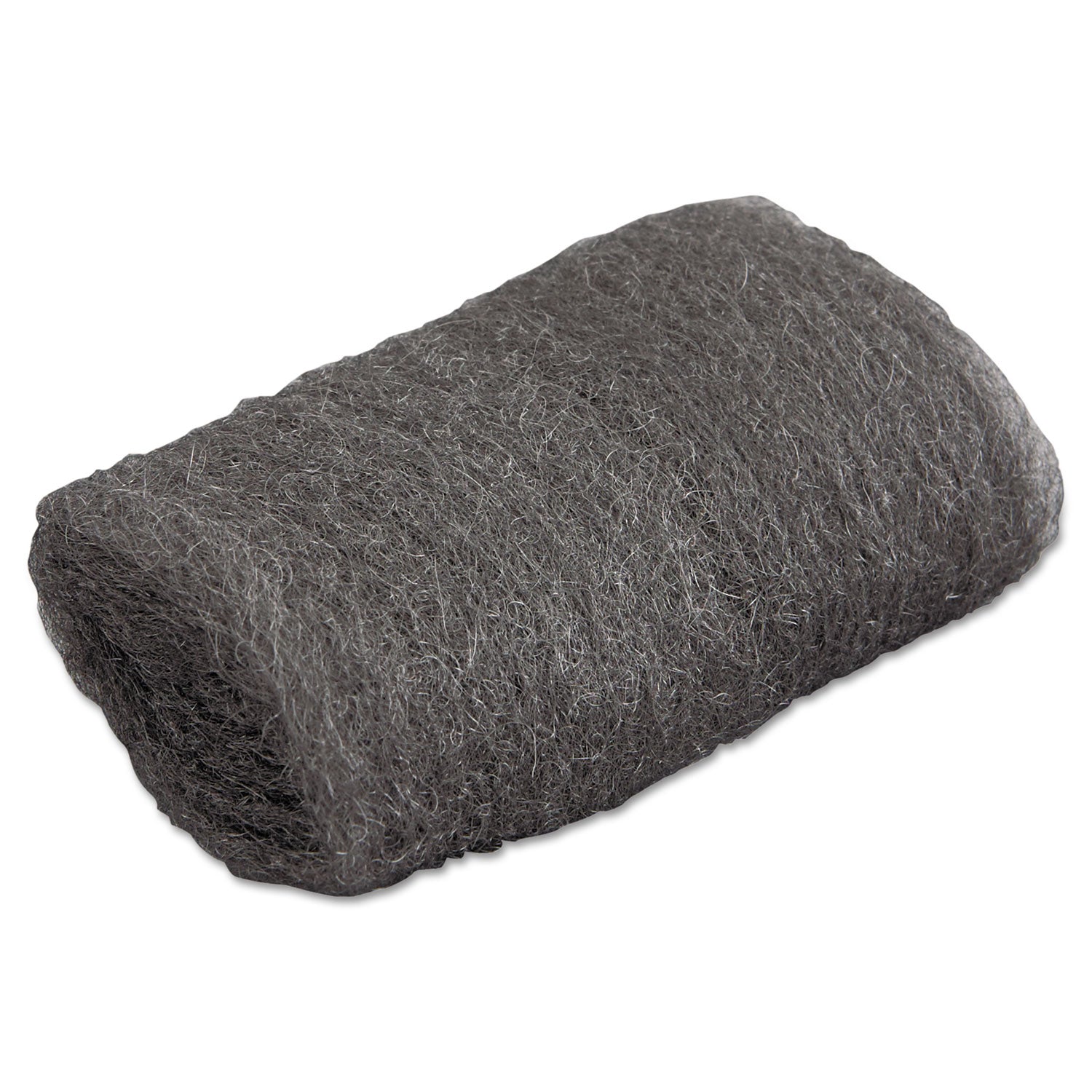 Industrial-Quality Steel Wool Hand Pads, #00 Very Fine, Steel Gray, 16 Pads/Sleeve, 12/Sleeves/Carton -