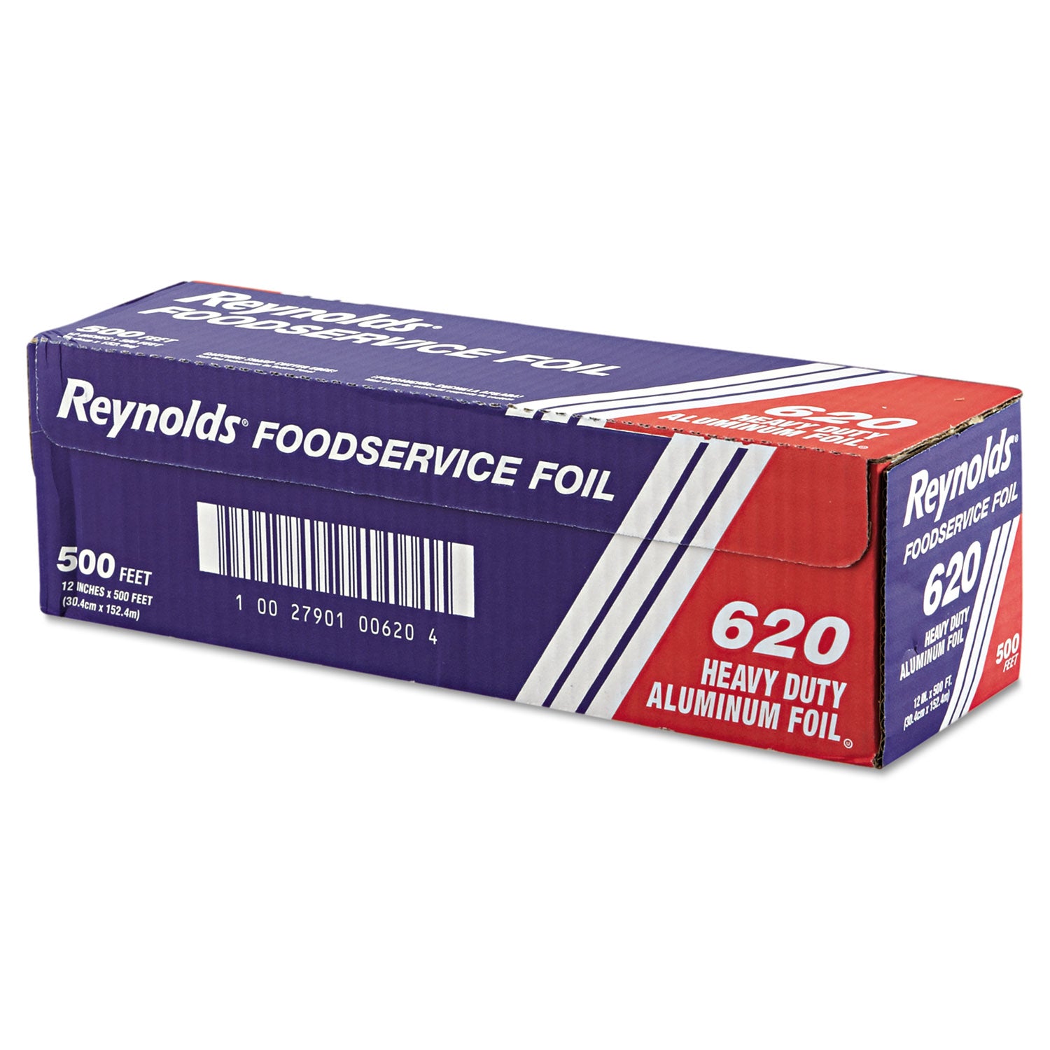 Heavy Duty Aluminum Foil Roll, 12" x 500 ft, Silver -