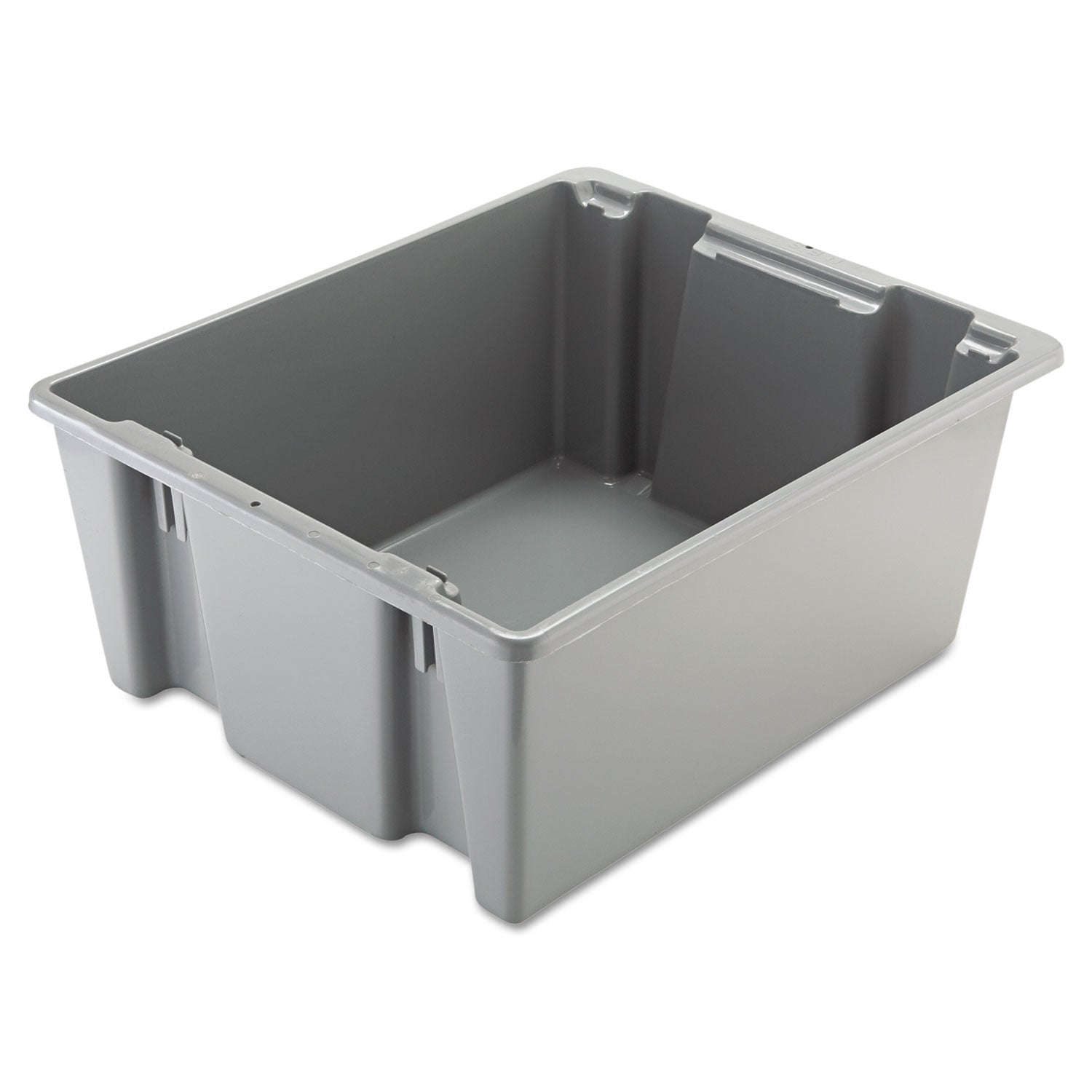 Palletote Box, 19 gal, 23.5" x 19.5" x 10", Gray -