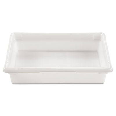 Food/Tote Boxes, 8.5 gal, 26 x 18 x 6, White, Plastic -