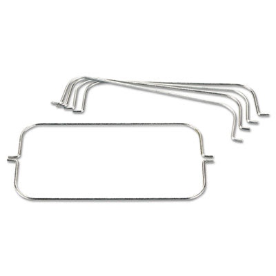 Tri-Wire Waste Bag Holder Kit, For Rubbermaid Commercial Cleaning Carts, Steel -