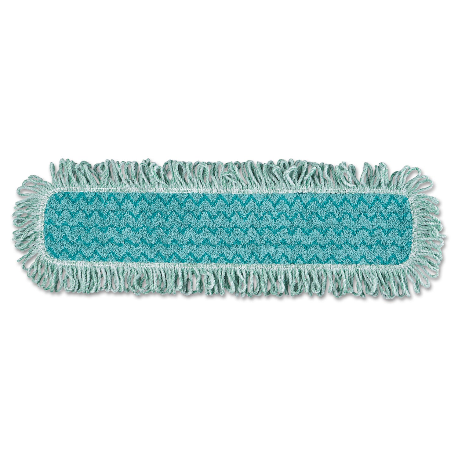 HYGEN Microfiber Fringed Dust Mop Pad, 24w x 9d, Green -