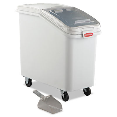 ProSave Mobile Ingredient Bin, 26.18 gal, 15.5 x 29.5 x 28, White, Plastic -