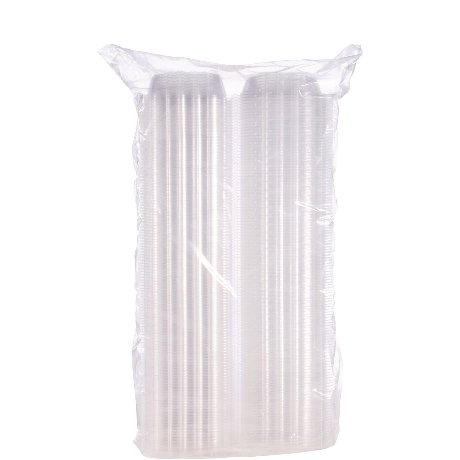 ClearSeal Hinged-Lid Plastic Containers, 5.8 x 6 x 3, Clear, Plastic, 125/Pack, 4 Packs/Carton -