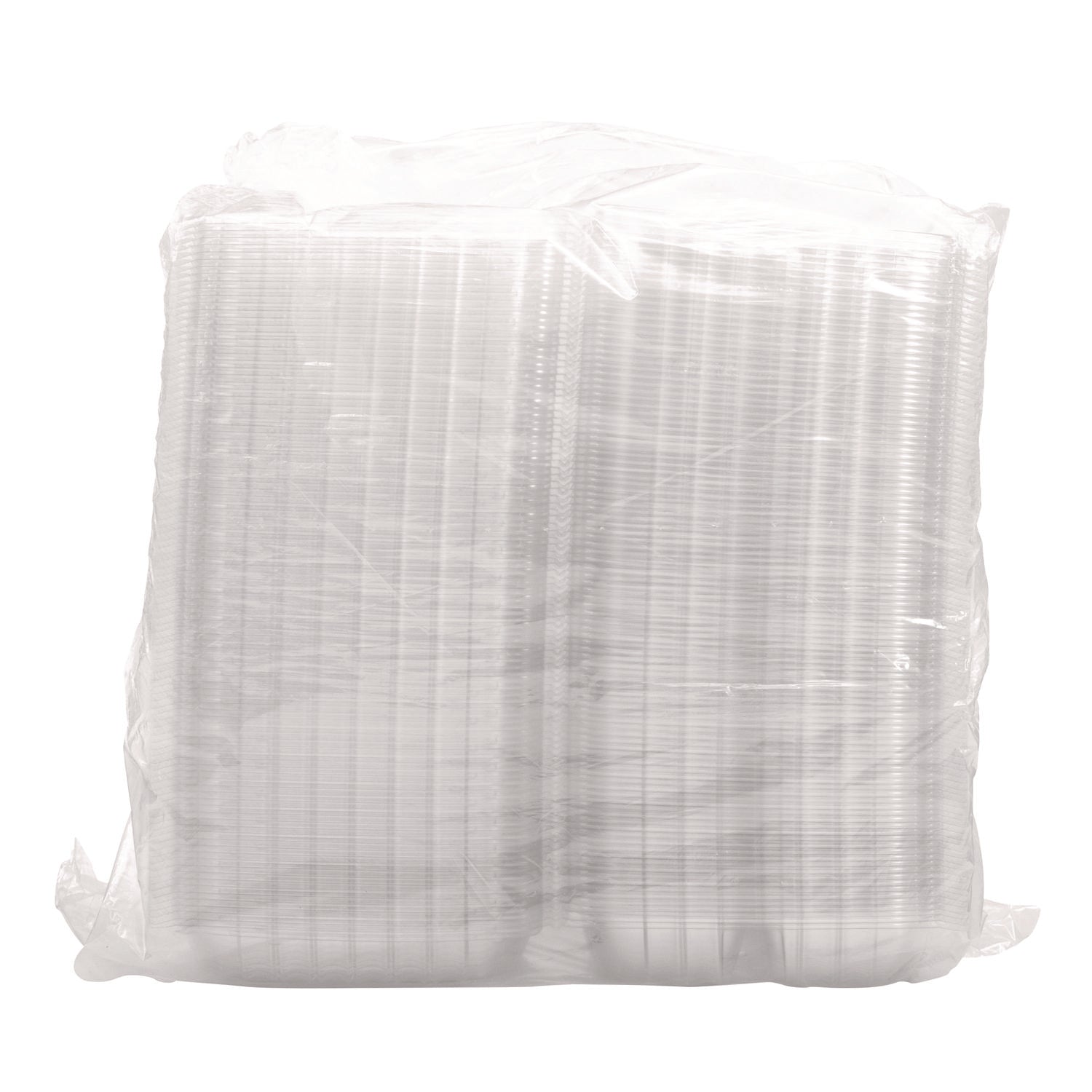 clearseal-hinged-lid-plastic-containers-825-x-825-x-3-clear-plastic-125-pack-2-packs-carton_dccc90pst3 - 2