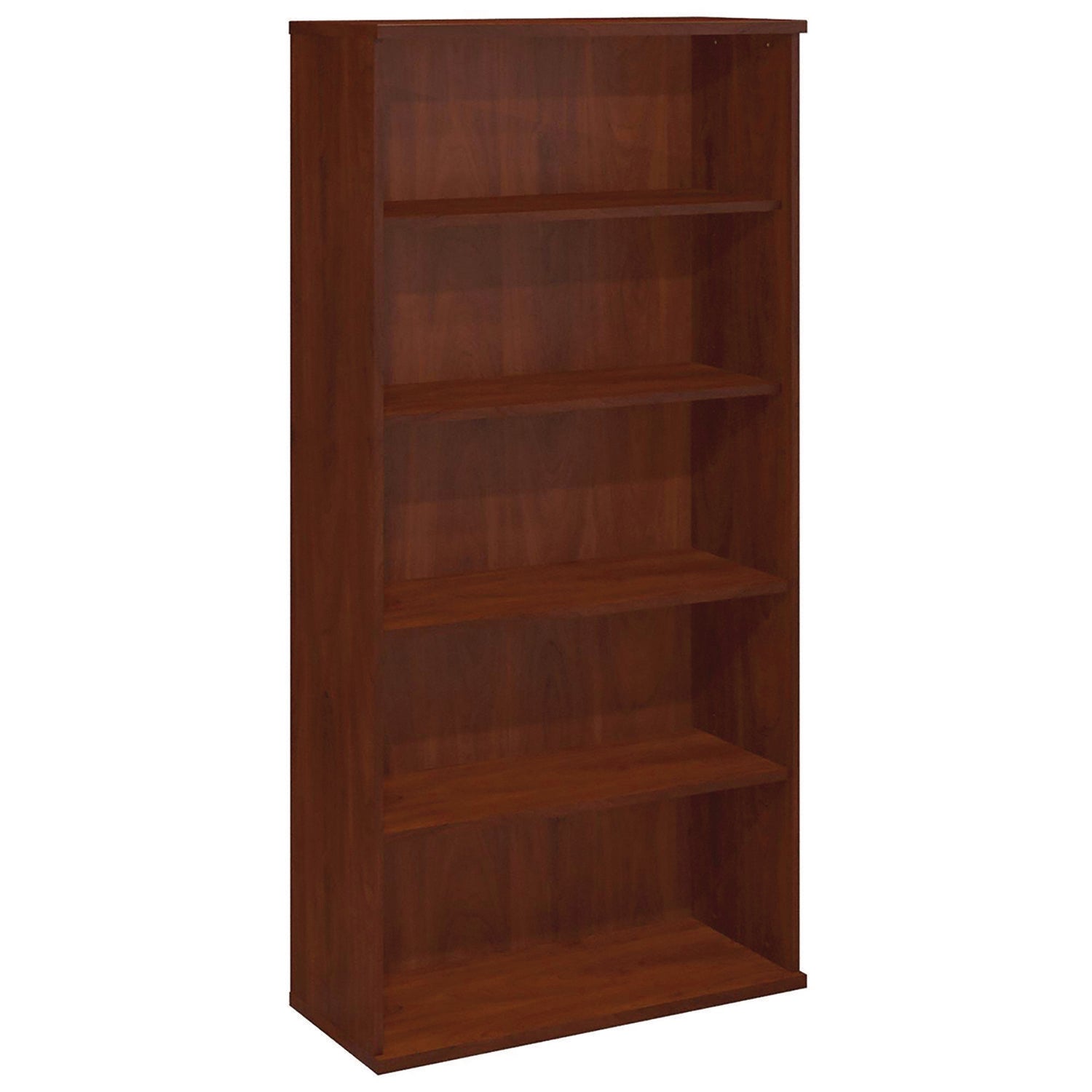Series C Collection Bookcase, Five-Shelf, 35.63w x 15.38d x 72.78h, Hansen Cherry -