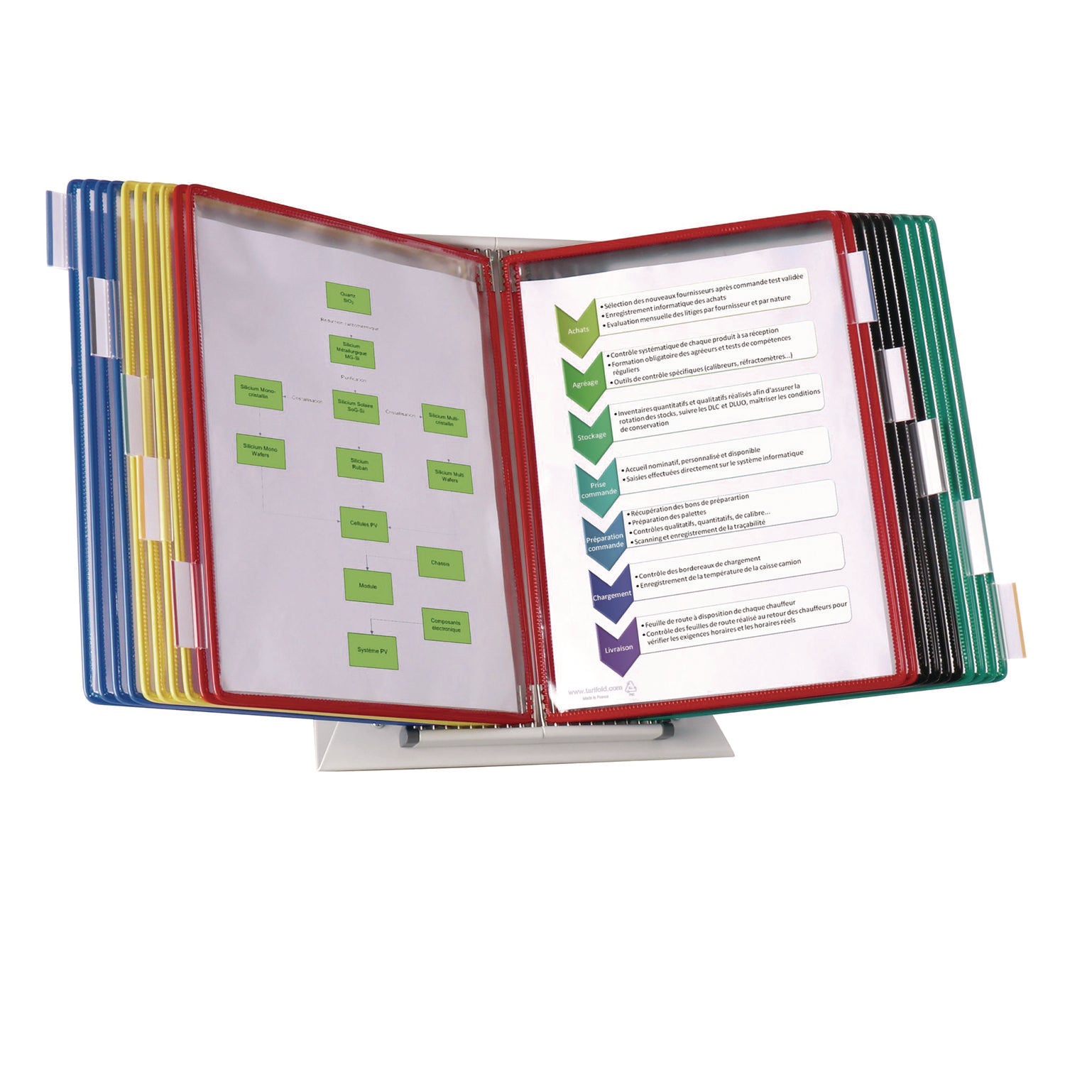 Desktop Reference Starter Set with Display Pockets, 20 Pockets -