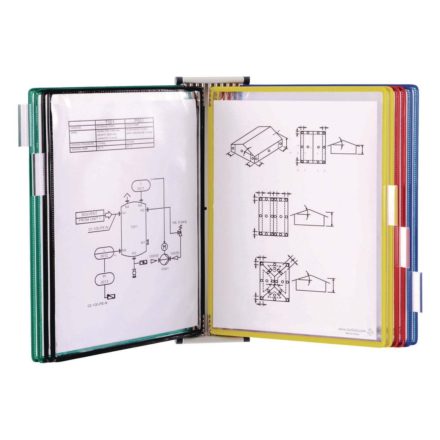 Wall Unit Reference Starter Set, 10 Wire-Reinforced Pockets -