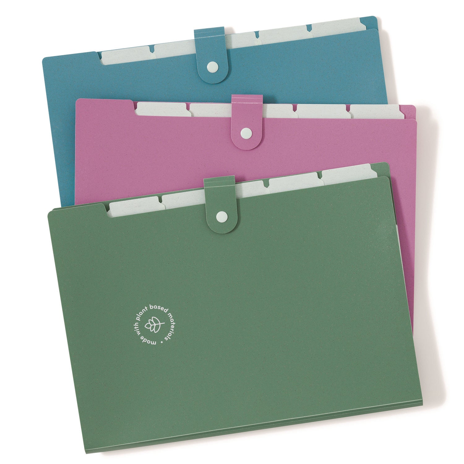 u-eco-six-pocket-expandable-folder-45-expansion-6-sections-snap-button-closure-1-6-cut-tabs-letter-size-3-pack_ubr6592u0112 - 1
