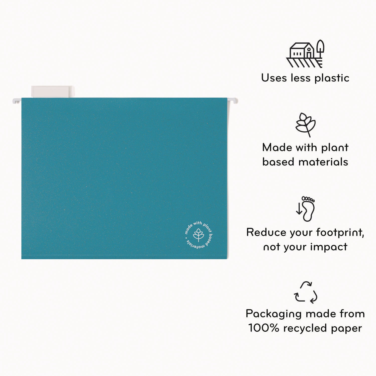 u-eco-hanging-file-folders-letter-size-1-5-cut-tabs-assorted-12-pack_ubr6596u0112 - 2