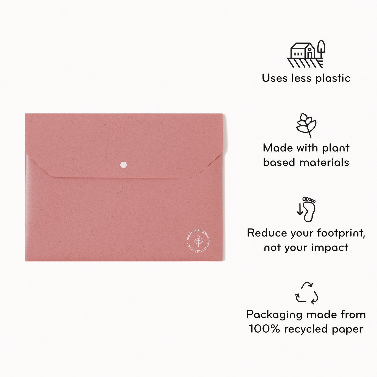 u-eco-document-holder-059-expansion-1-section-snap-button-closure-letter-size-assorted-colors-10-pack_ubr6601u0112 - 2