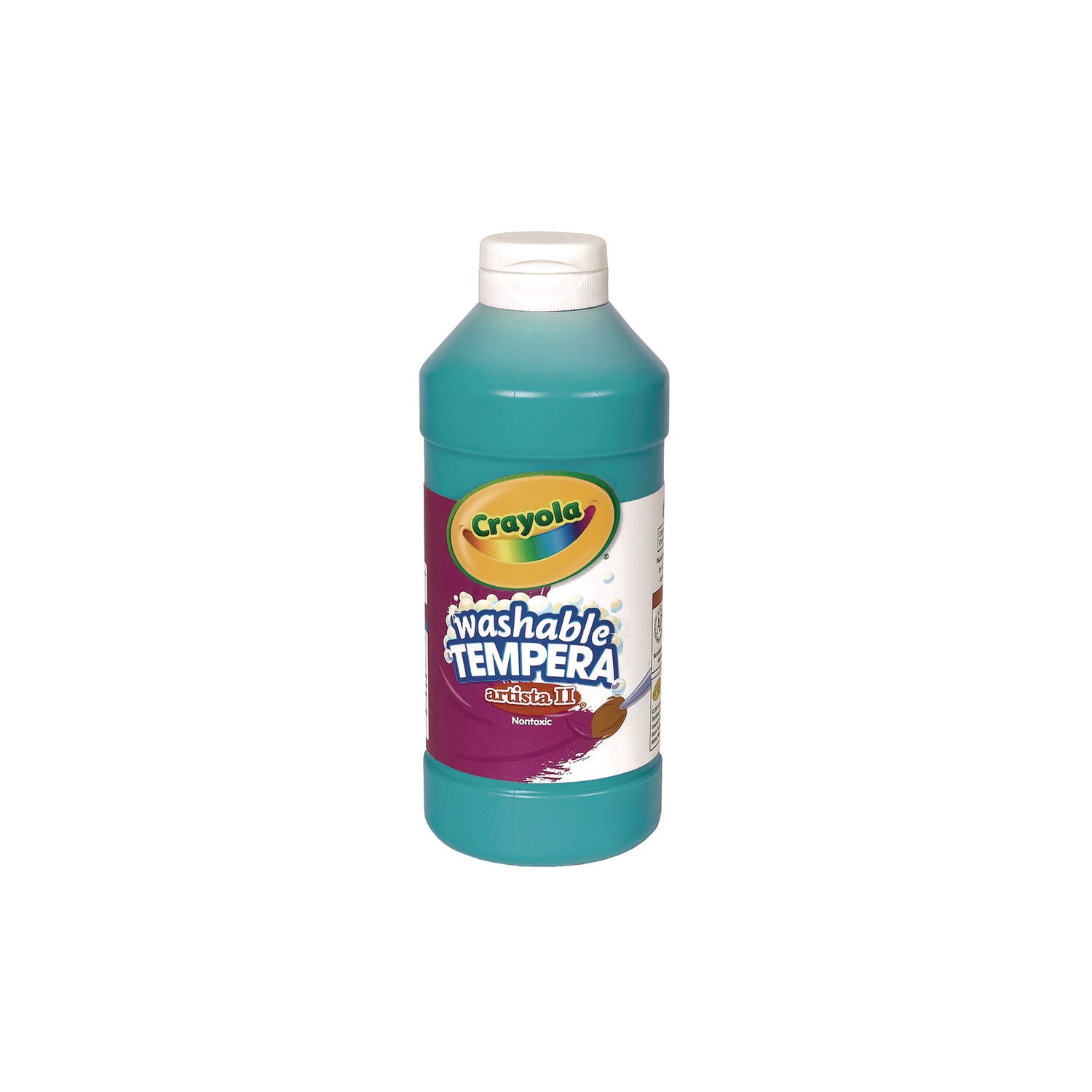 artista-ii-washable-tempera-paint-turquoise-16-oz-bottle_cyo543155048 - 1