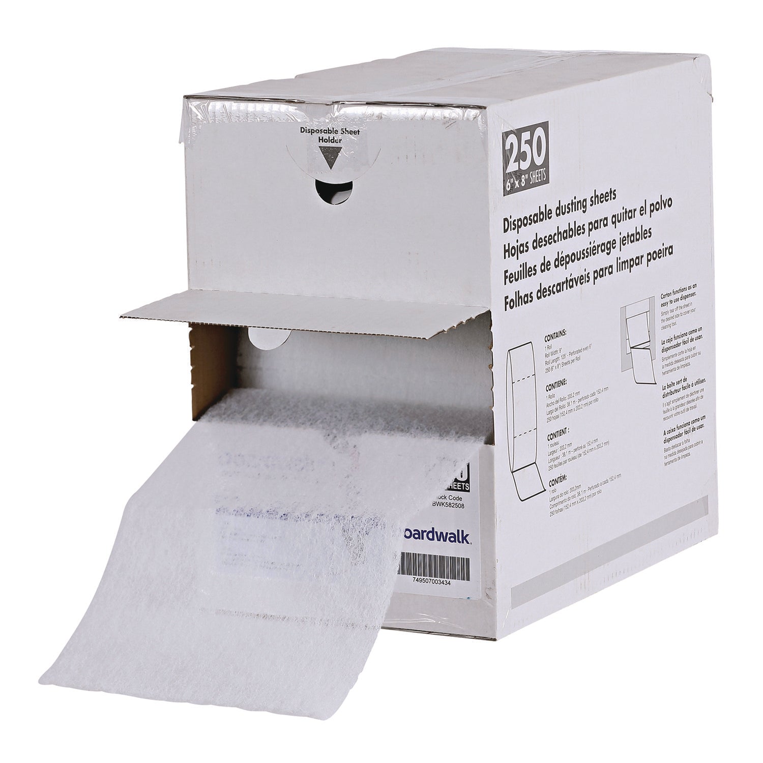 trapeze-disposable-dusting-sheets-8-x-125-ft-white-250-sheets-roll_bwk582508 - 1