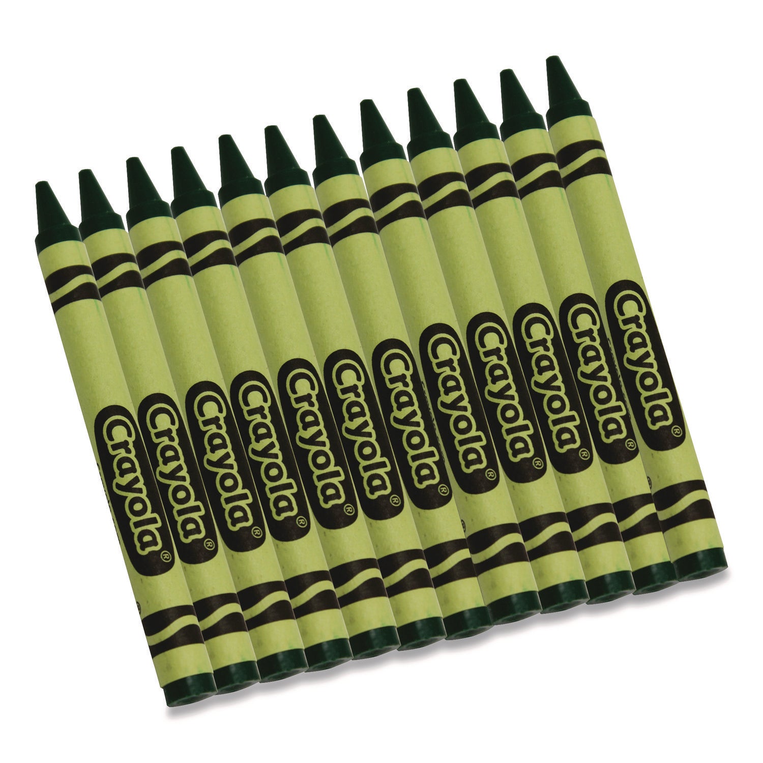 Bulk Crayons, Green, 12/Box -