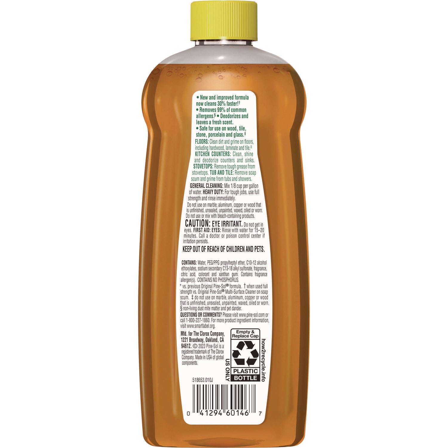 multi-surface-cleaner-disinfectant-concentrated-pine-scent-14-oz-bottle-12-carton_clo60146ct - 2