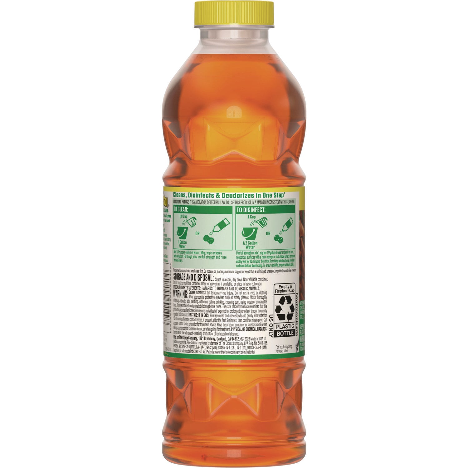 Multi-Surface Cleaner Disinfectant Concentrated, Pine Scent, 20 oz Bottle, 8/Carton - 2