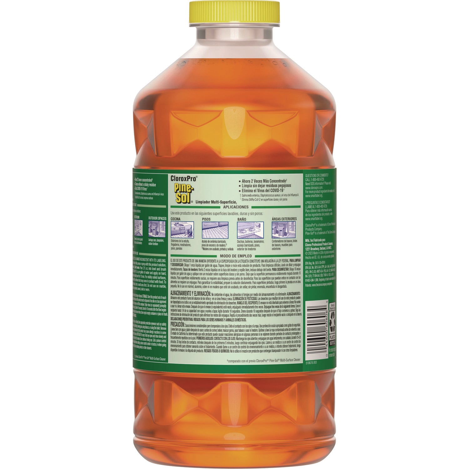 cloroxpro-multi-surface-cleaner-disinfectant-concentrated-original-pine-80-oz-bottle_clo60606ea - 2