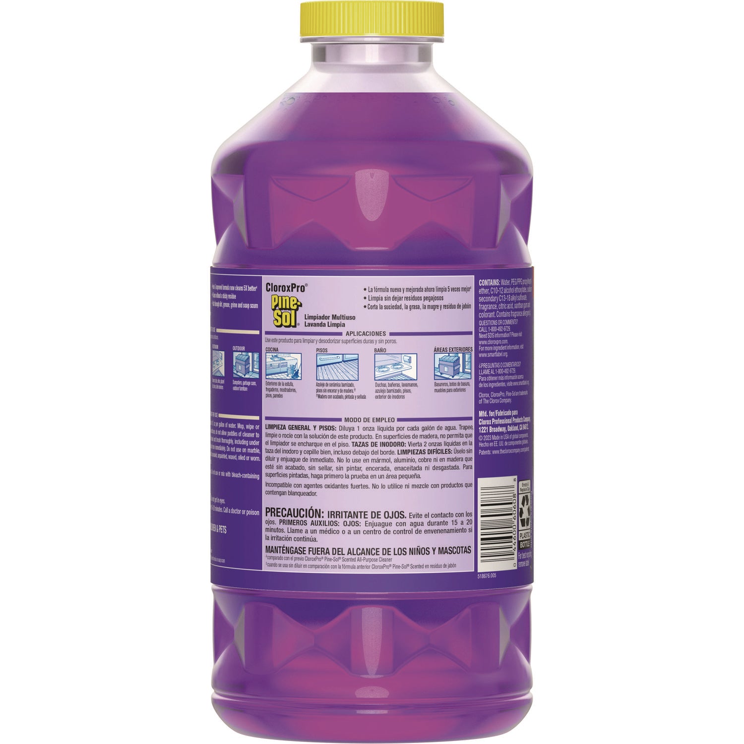 cloroxpro-multi-surface-cleaner-concentrated-lavender-clean-scent-80-oz-bottle-3-carton_clo60608ct - 2