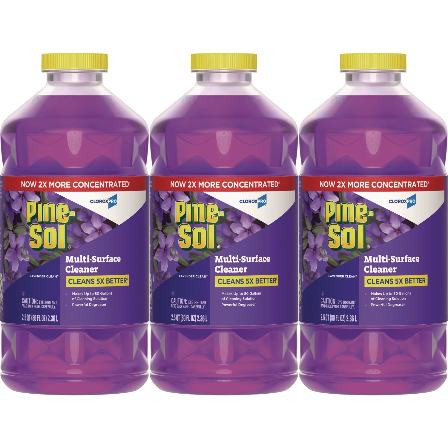 cloroxpro-multi-surface-cleaner-concentrated-lavender-clean-scent-80-oz-bottle-3-carton_clo60608ct - 1
