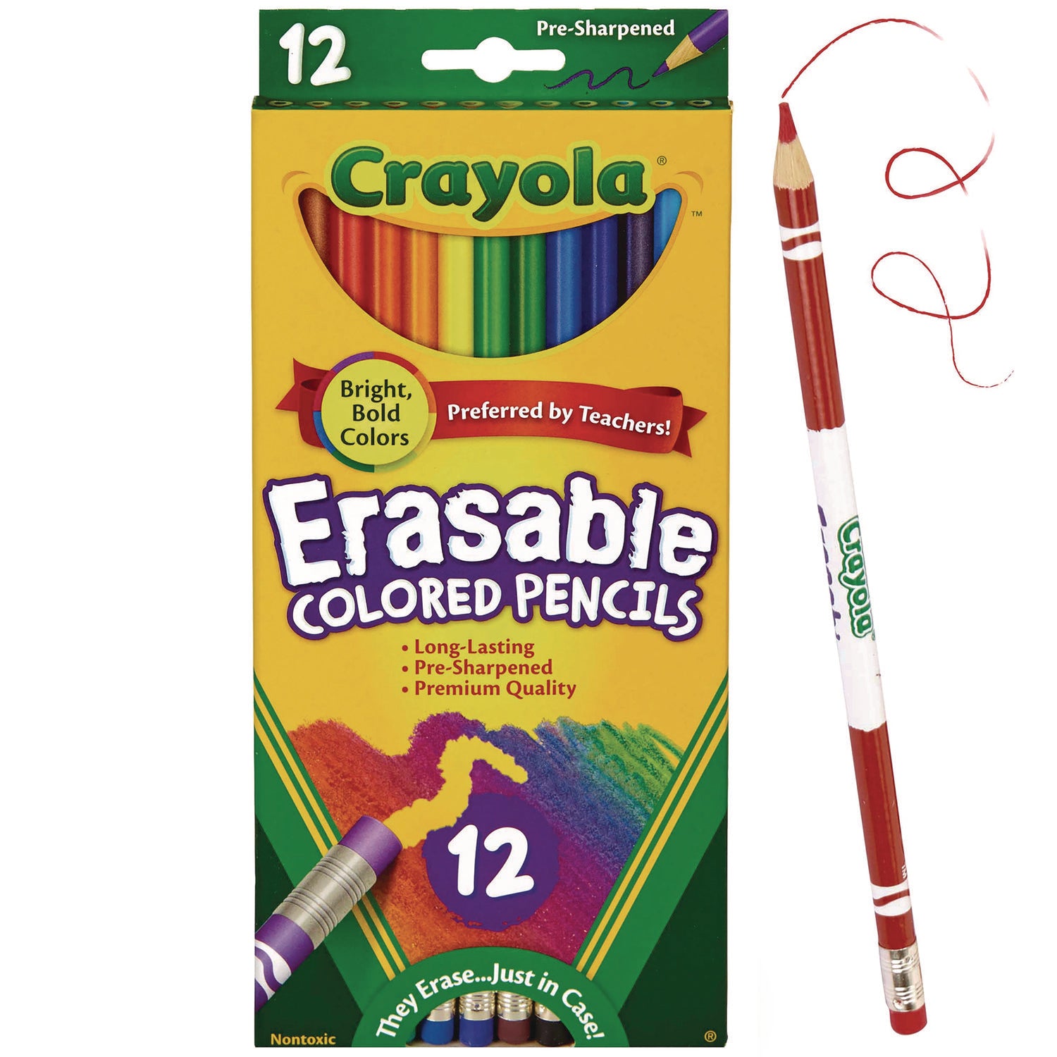 erasable-color-pencil-set-33-mm-2b-assorted-lead-and-barrel-colors-dozen_cyo684412 - 1