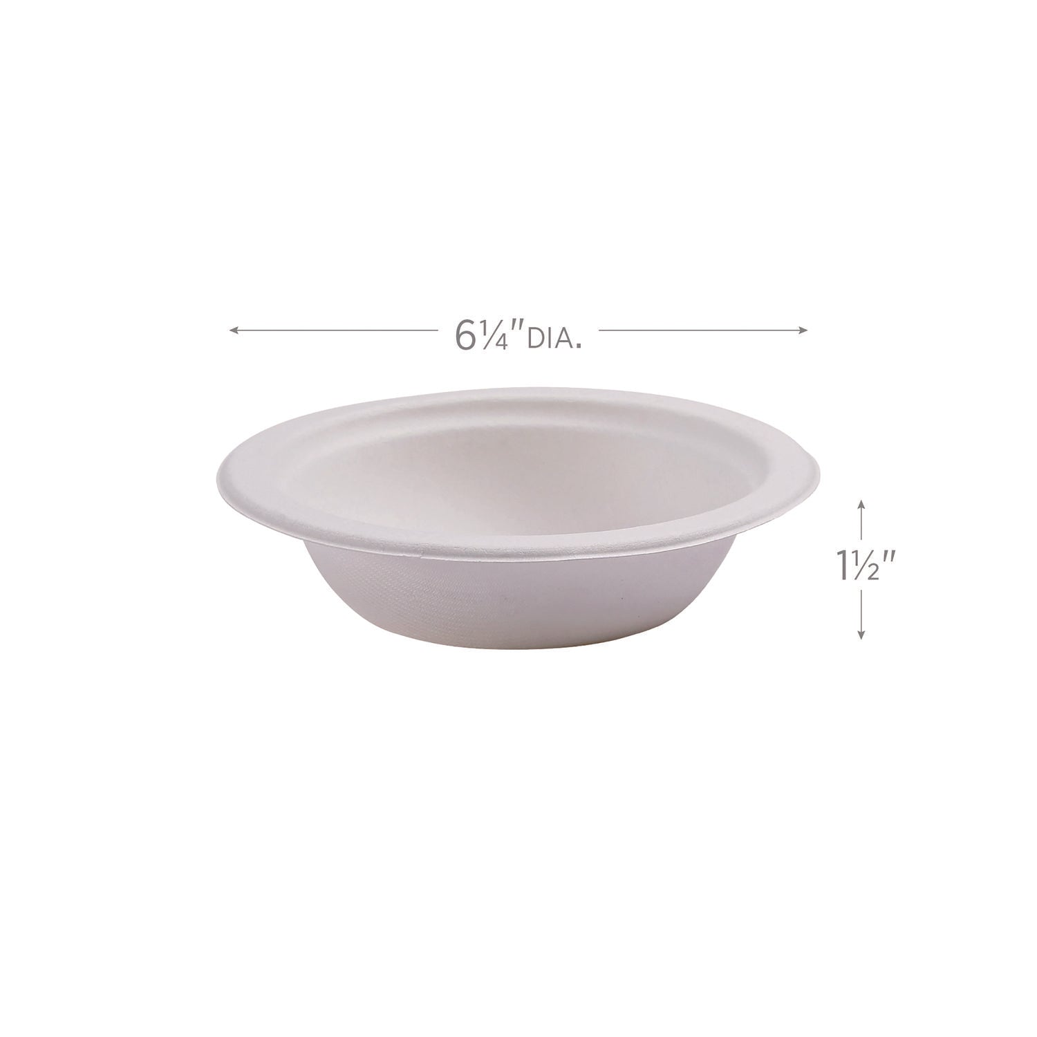 Renewable Sugarcane Bowls, 12 oz, Natural White, 50/Pack, 20 Packs/Carton -