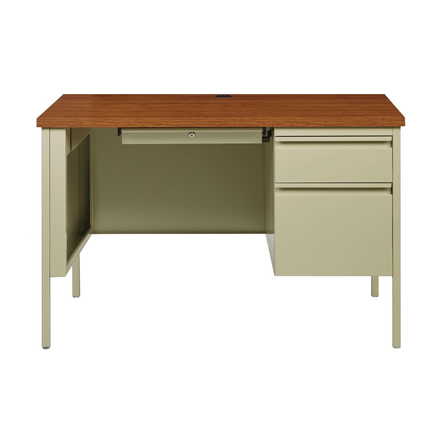 single-pedestal-steel-desk-45-x-24-x-295-cherry-putty_alehsd4524pc - 1