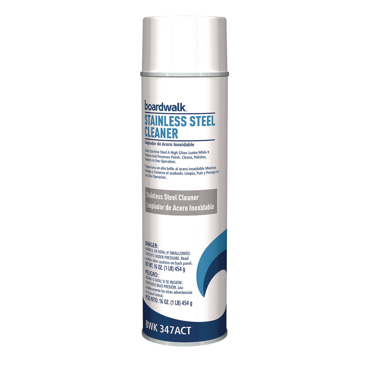 Stainless Steel Cleaner and Polish, Lemon, 18 oz Aerosol Spray -