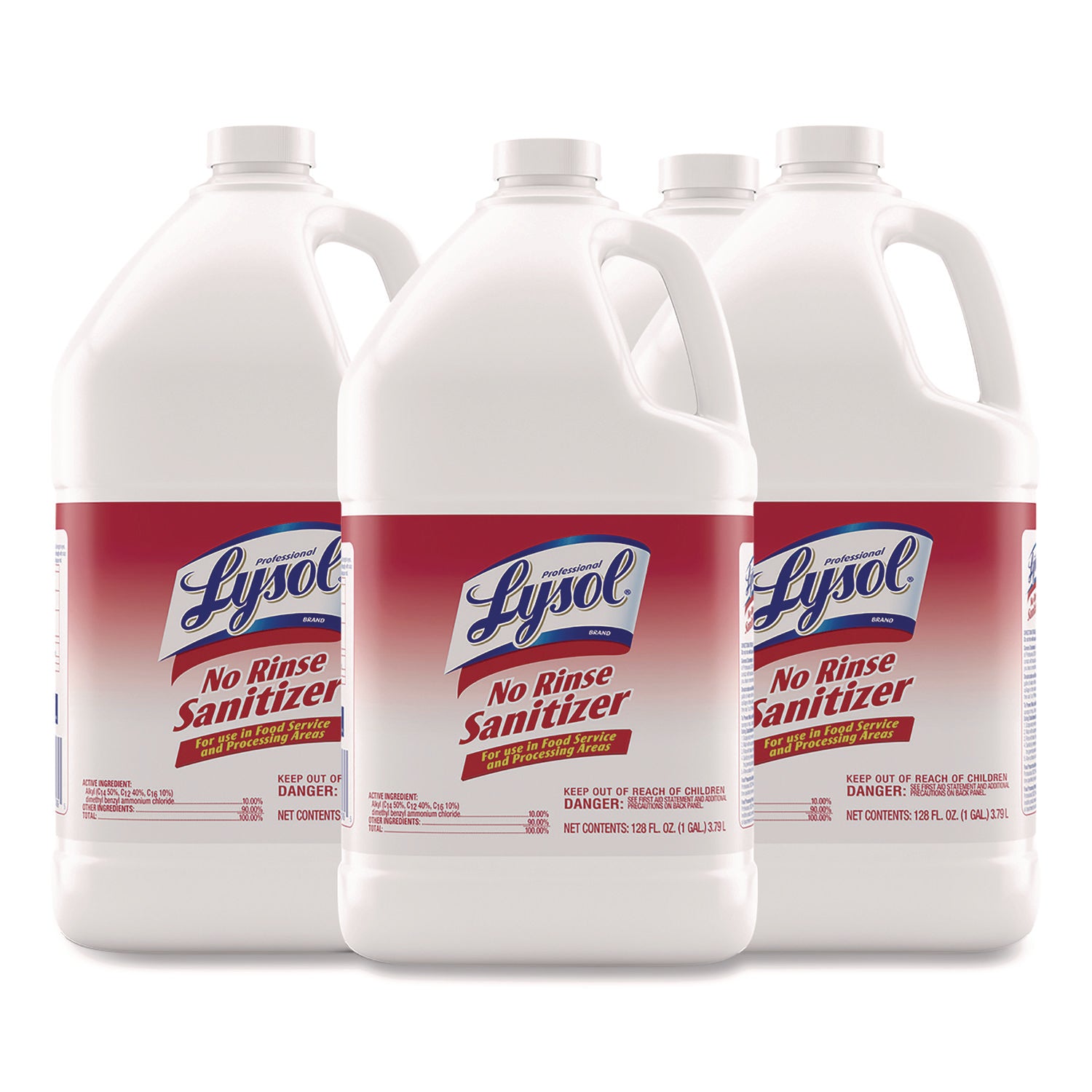 No Rinse Sanitizer Concentrate, 1 gal Bottle, 4/Carton -