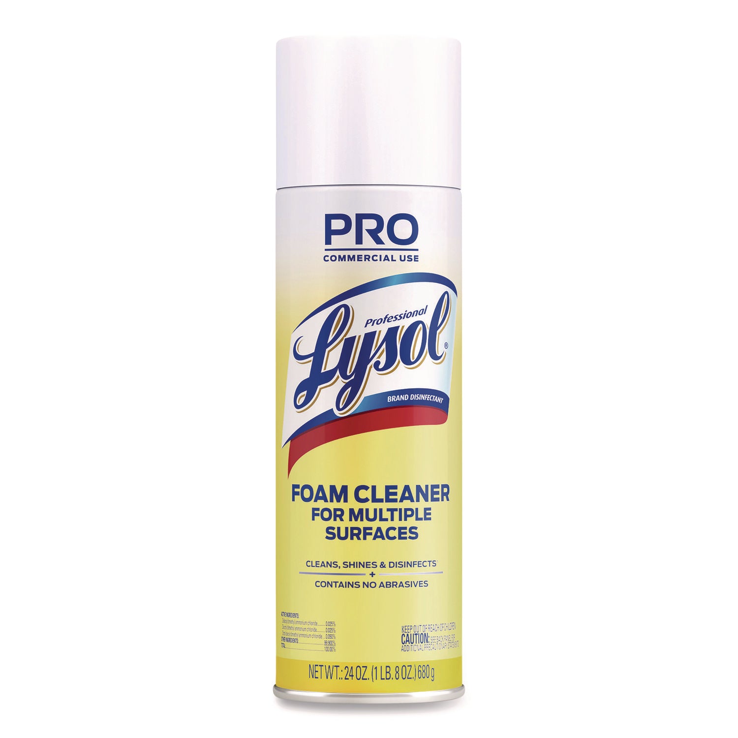 Disinfectant Foam Cleaner, 24 oz Aerosol Spray -