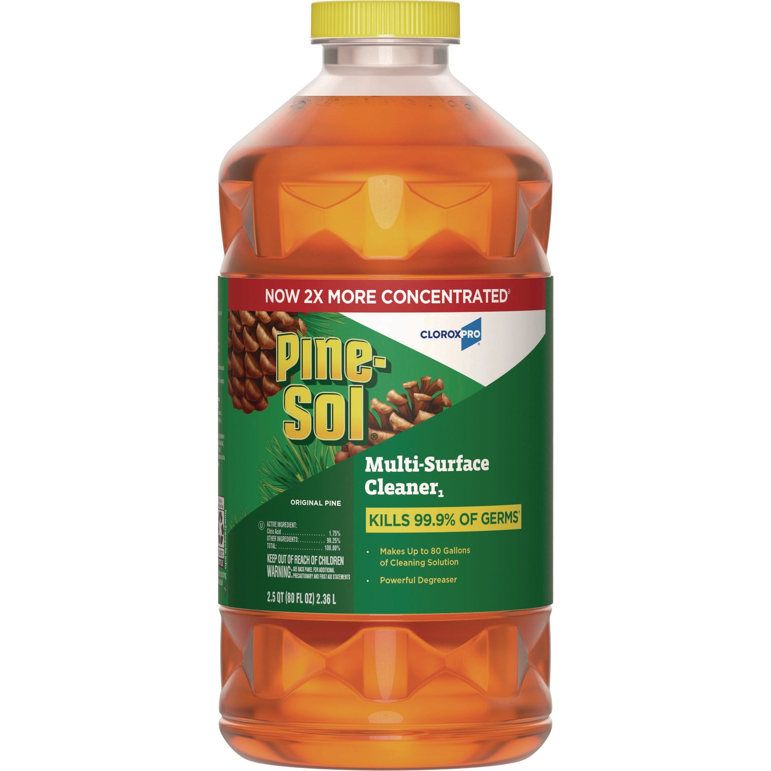 cloroxpro-multi-surface-cleaner-disinfectant-concentrated-original-pine-80-oz-bottle_clo60606ea - 1