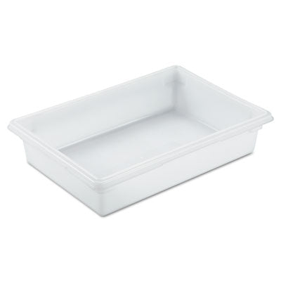 Food/Tote Boxes, 8.5 gal, 26 x 18 x 6, White, Plastic -
