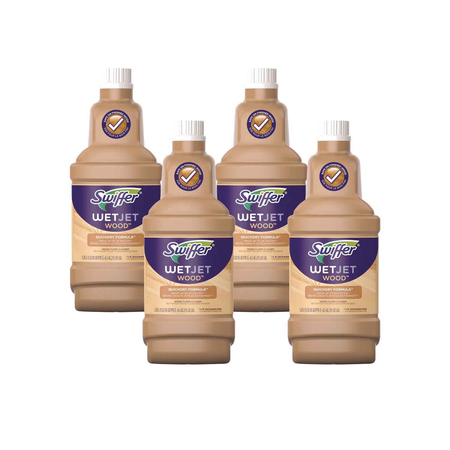 WetJet System Cleaning-Solution Refill, Blossom Breeze Scent, 1.25 L Bottle, 4/Carton - 1