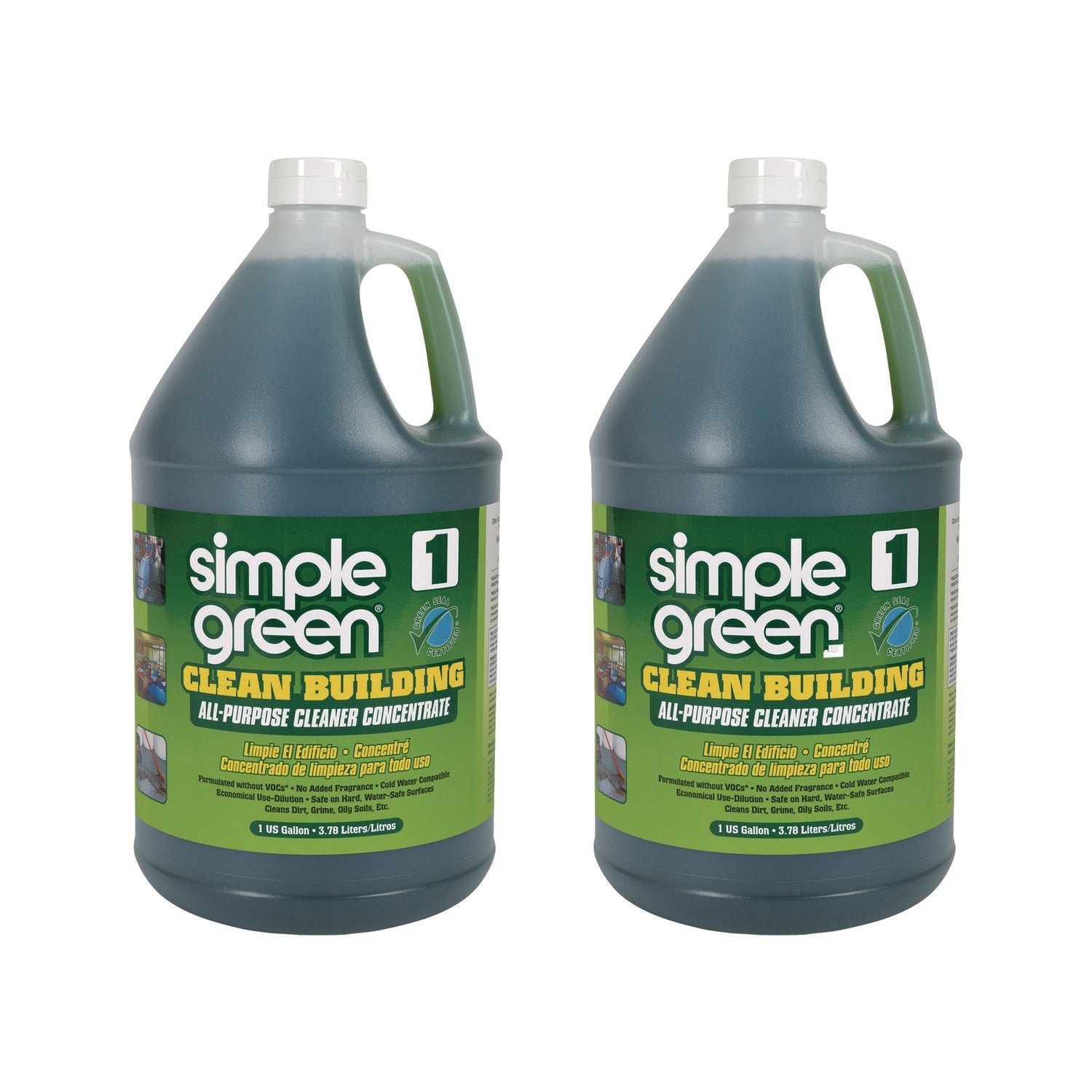 Clean Building All-Purpose Cleaner Concentrate, 1 gal Bottle, 2/Carton -