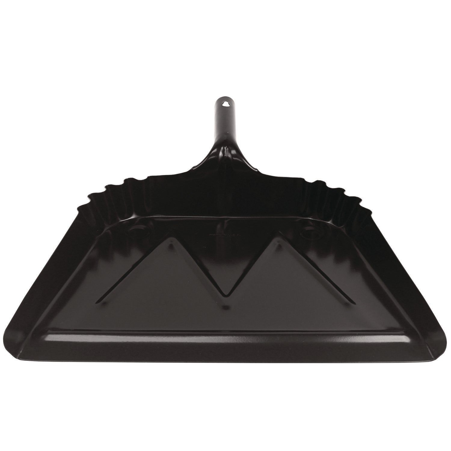 heavy-duty-commercial-dust-pan-16-x-155-538-handle-20-gauge-steel-black_imp4216 - 1