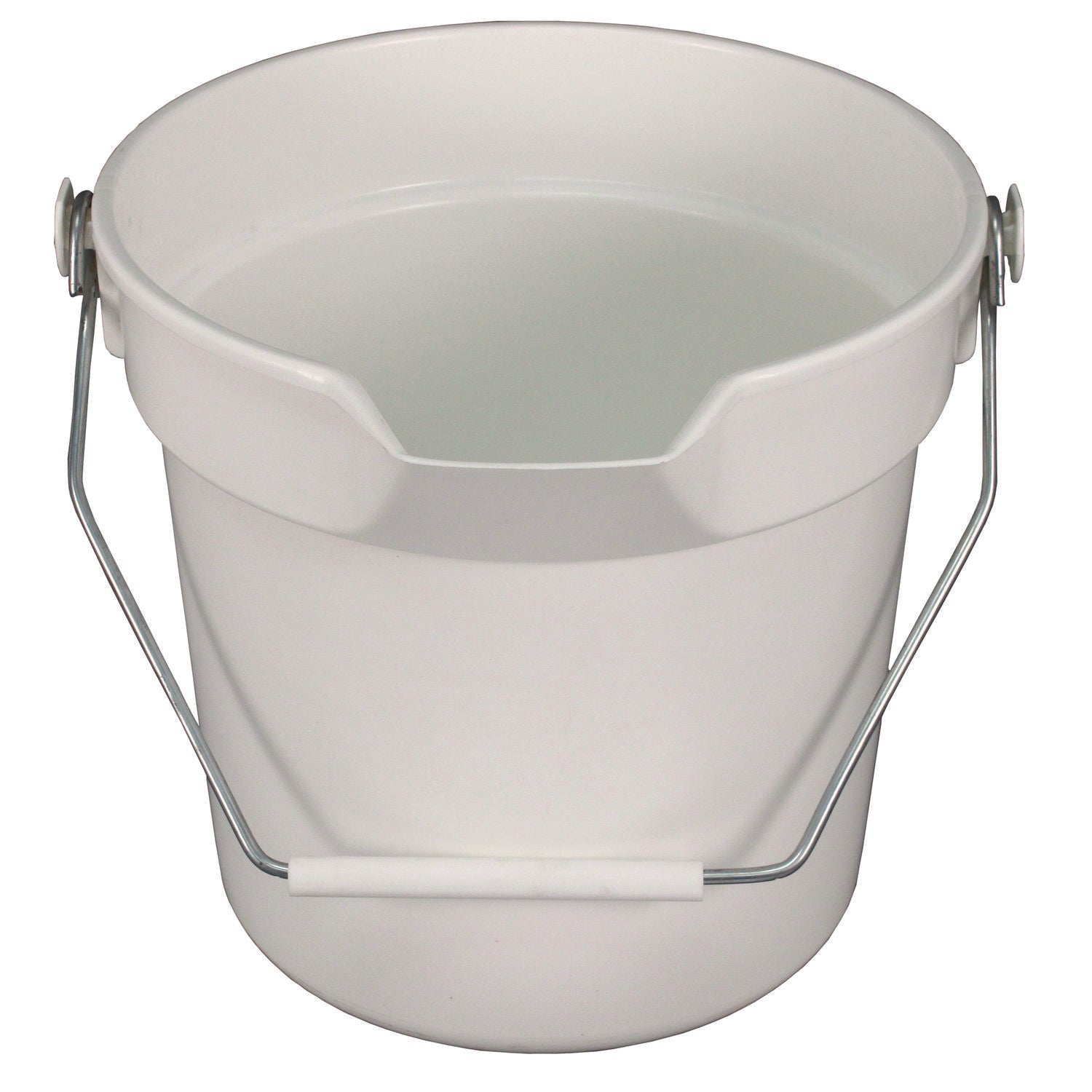 Deluxe Heavy-Duty Bucket, 10 qt, Polypropylene, Gray, 10.63" dia -