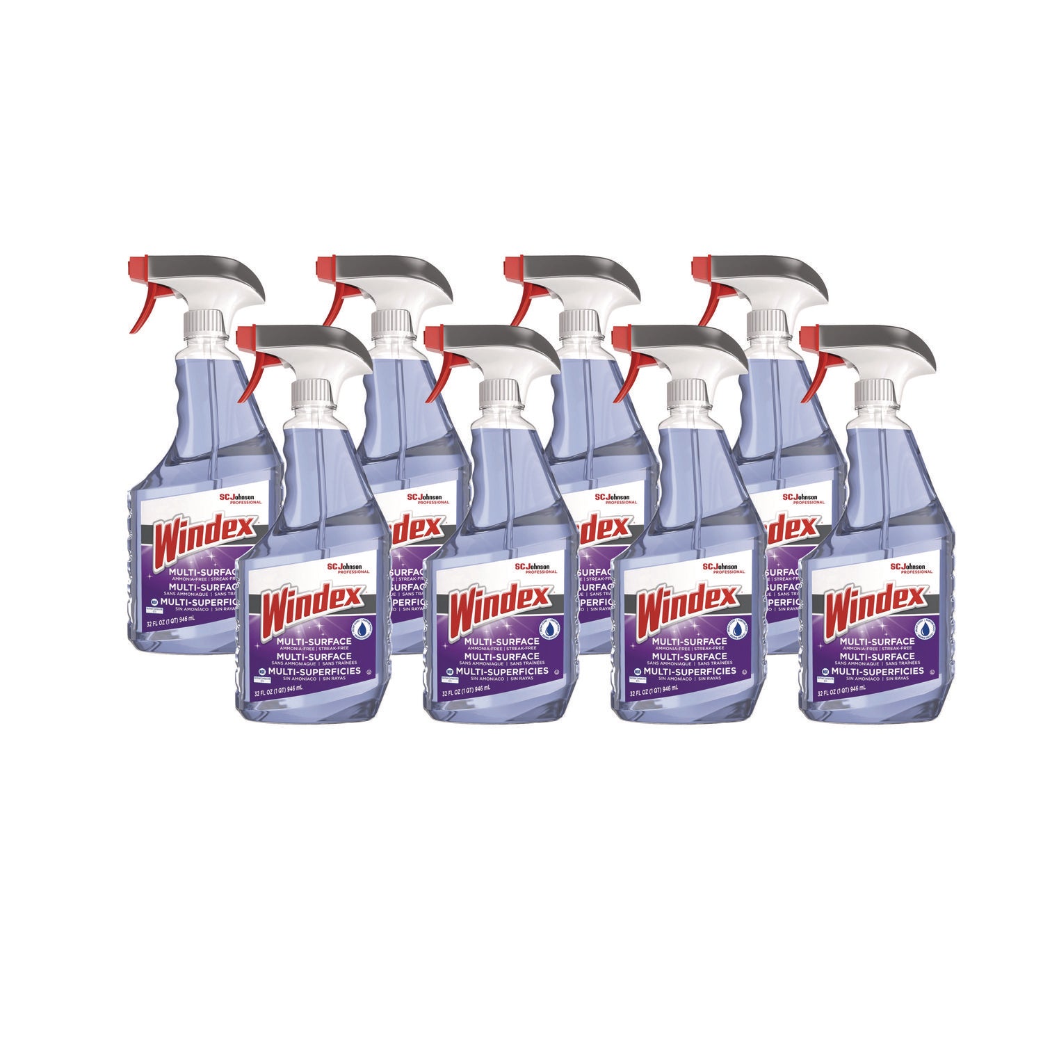 non-ammoniated-glass-multi-surface-cleaner-fresh-scent-32-oz-bottle-8-carton_sjn322381 - 1
