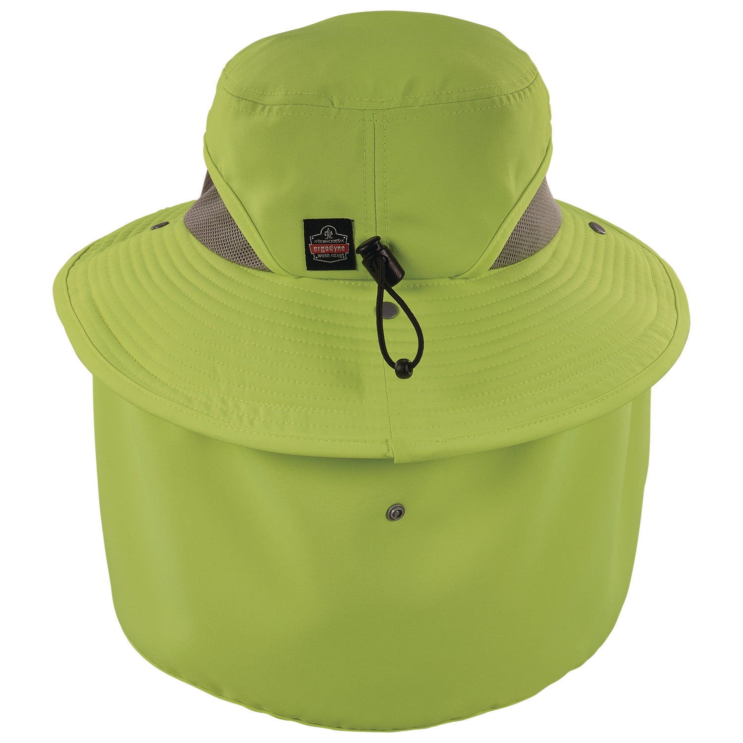 Chill-Its 8934 Ranger Hat with Neck Shade, Microfiber/Polyester, Small/Medium, Lime, Ships in 1-3 Business Days - 2