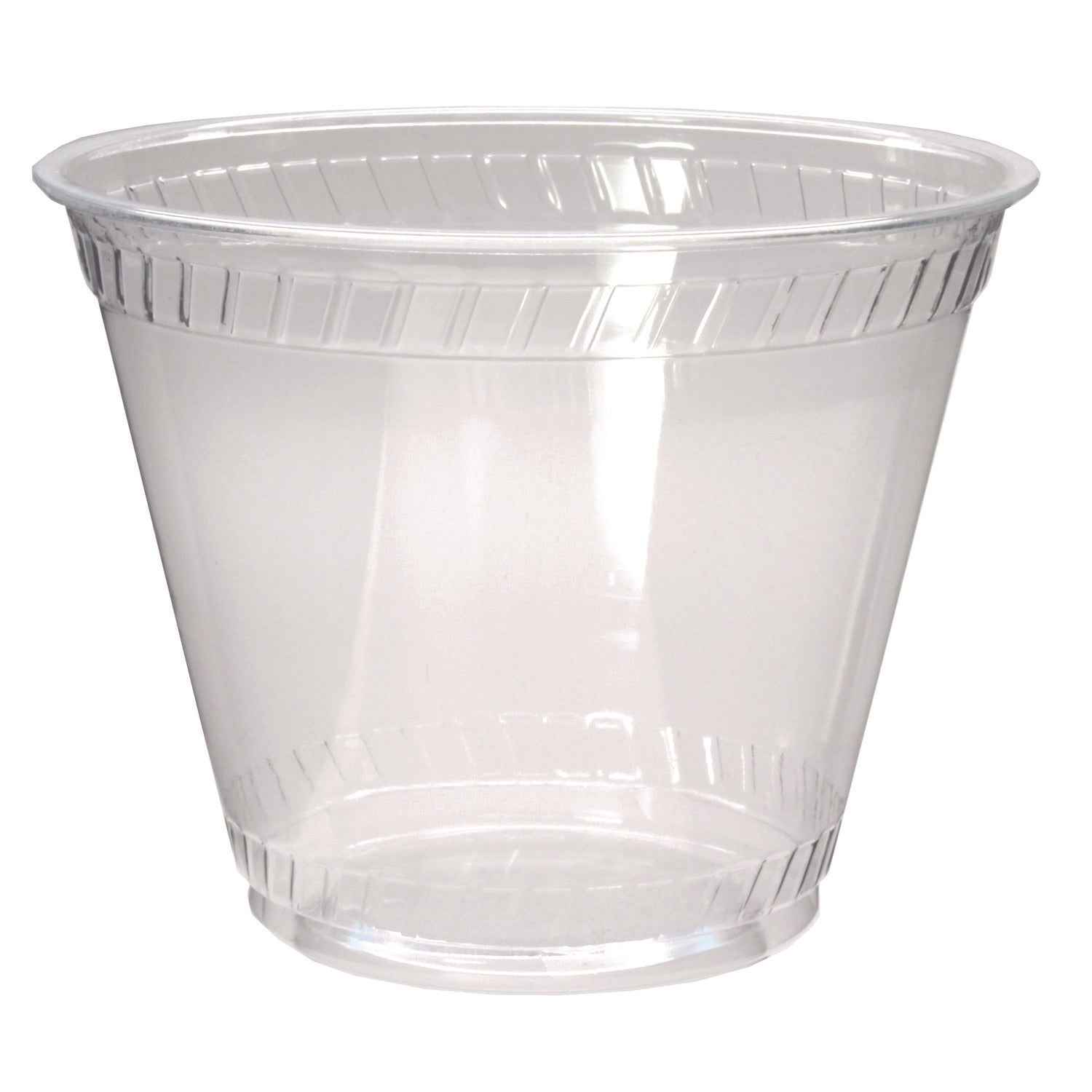 Kal-Clear PET Cold Drink Cups, 9 oz, Clear, Old Fashioned, 50/Sleeve, 20 Sleeves/Carton - 1