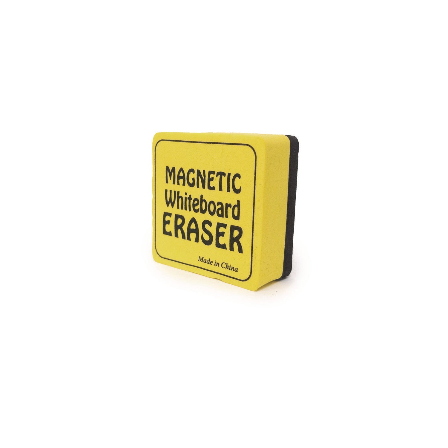 The Pencil Grip Magnetic Whiteboard Eraser - 2" Width x 2" Length - Durable, Lightweight, Soft, Magnetic - Yellow - 12 / Pack - 2