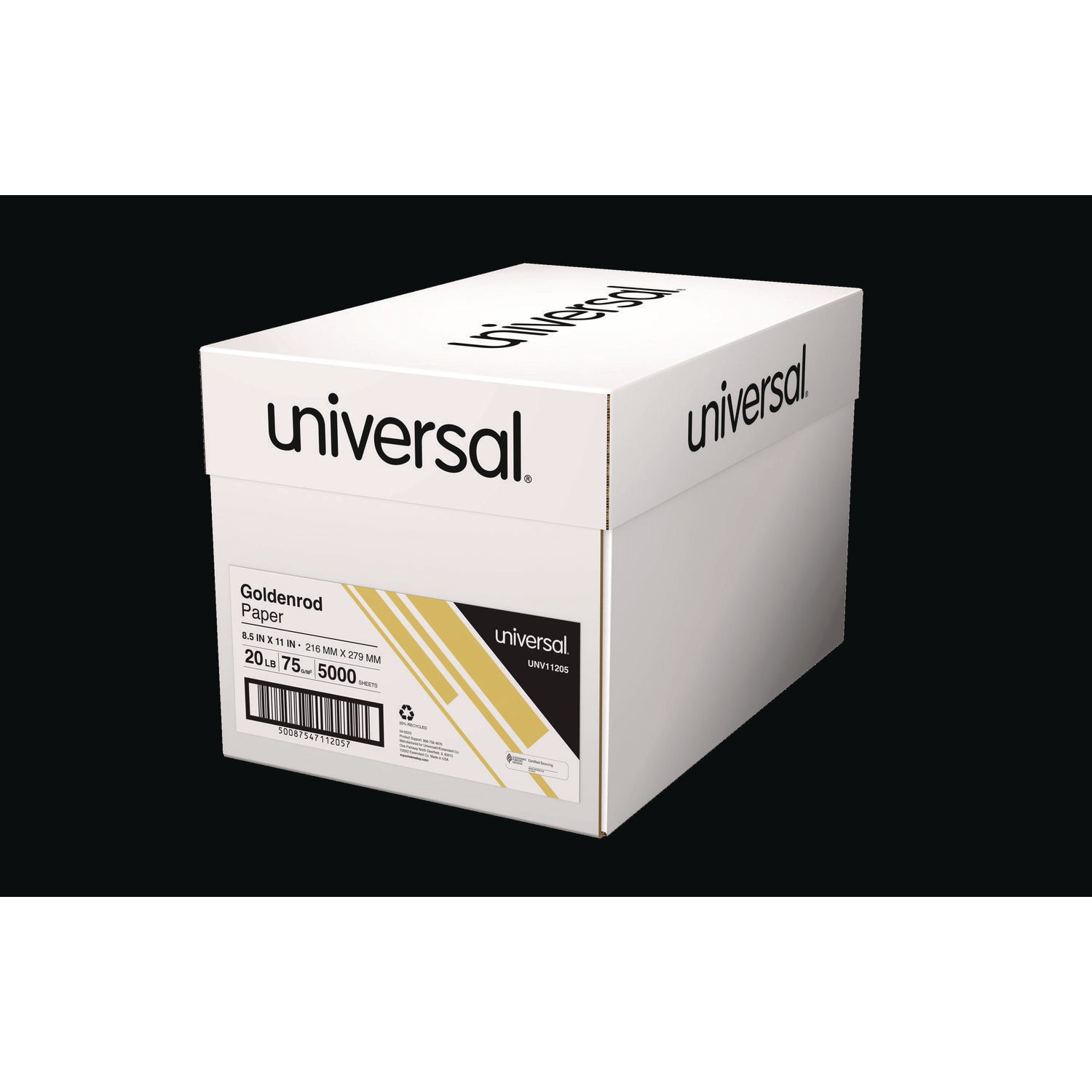 Deluxe Colored Paper, 20 lb Bond Weight, 8.5 x 11, Goldenrod, 500/Ream - 2
