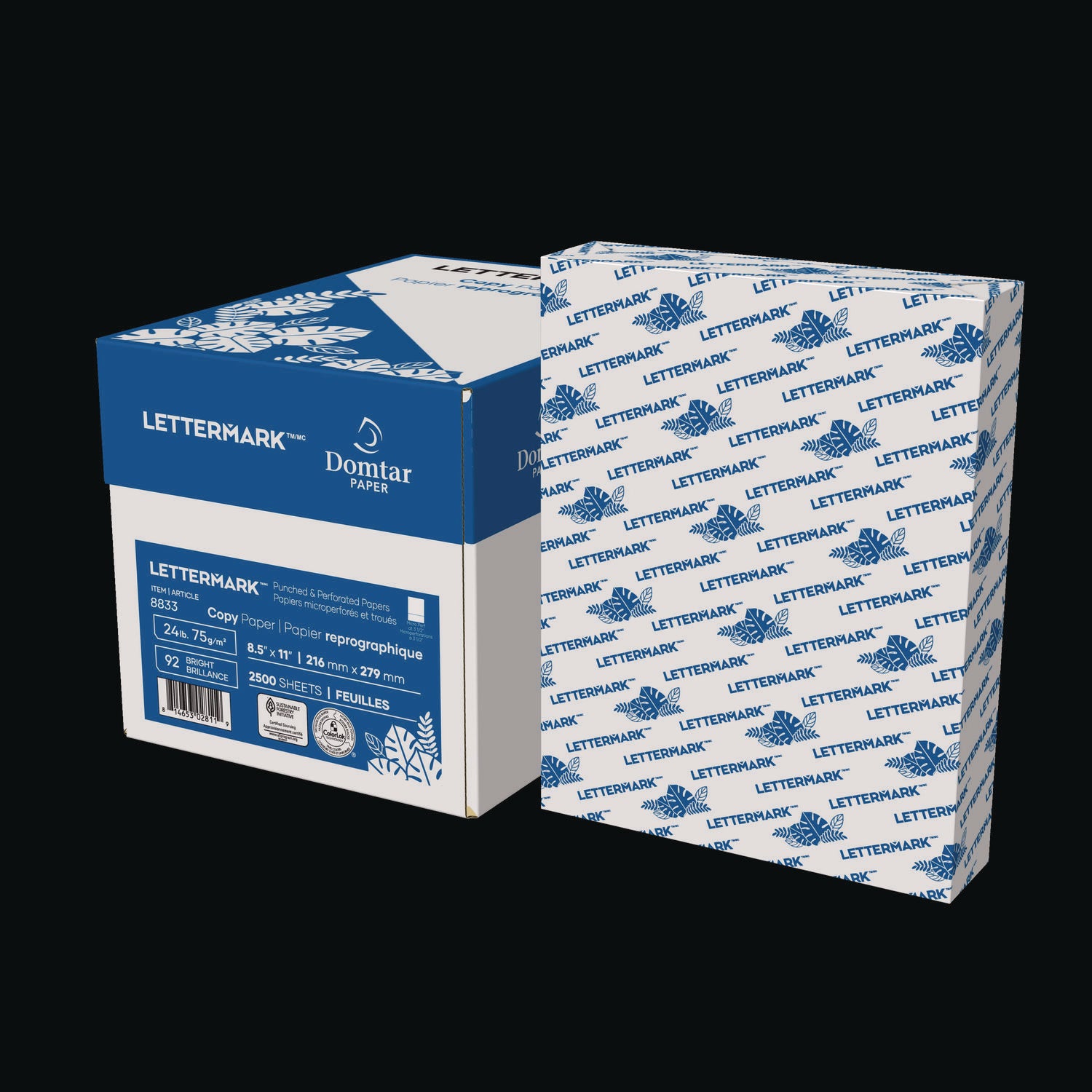Custom Cut-Sheet Copy Paper, 92 Bright, Micro-Perforated 3.5" from Bottom, 24 lb Bond Weight, 8.5 x 11, White, 500/Ream - 1