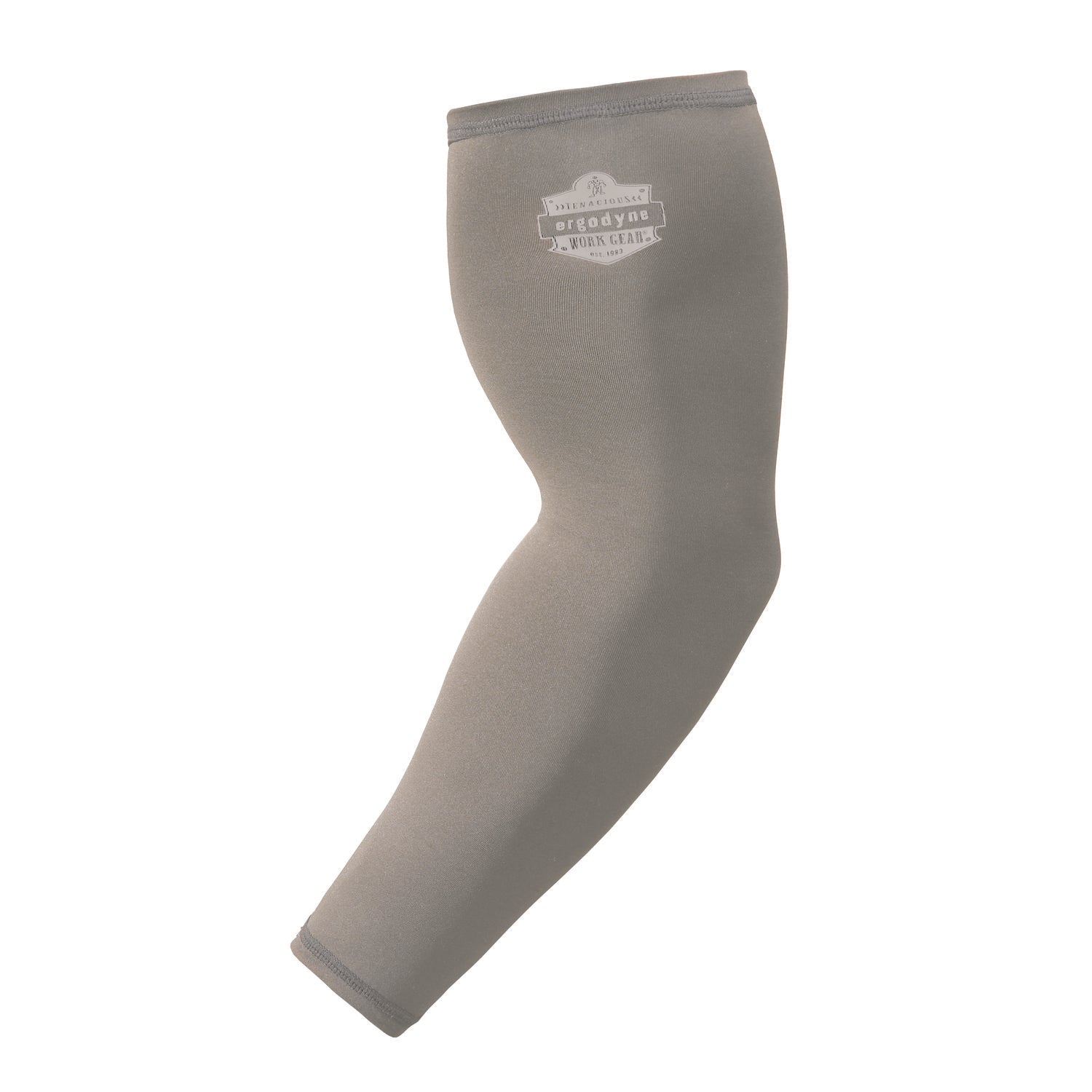 Chill-Its 6690 Performance Knit Cooling Arm Sleeve, Polyester/Spandex, Large, Gray, Pair - 1