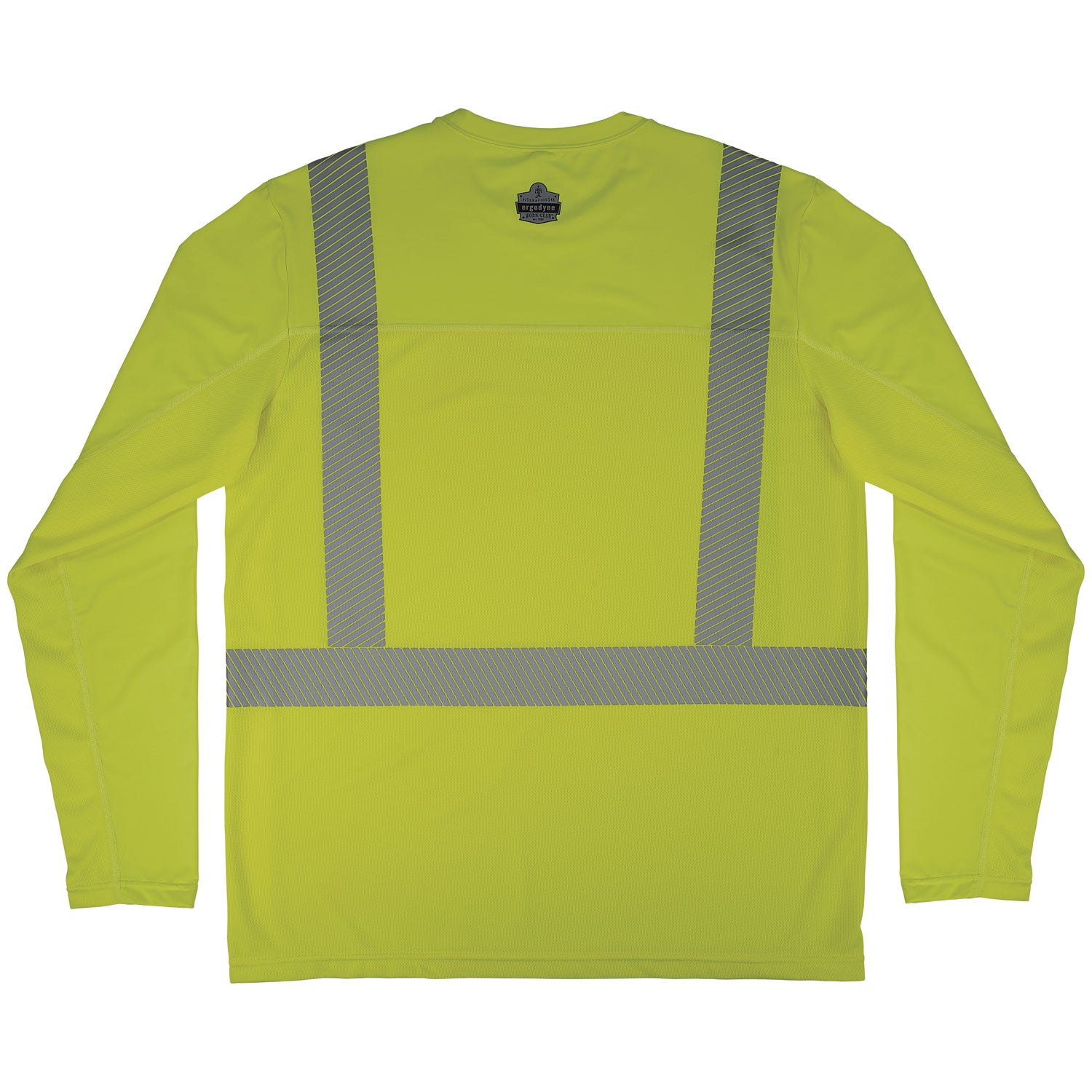 Chill-Its 6688 Cooling Hi-Vis Sun Shirt with UV Protection - Type R, Class 2, XL, Lime, Each - 2